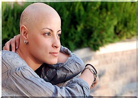 Woman with cancer