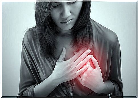 woman with chest pain