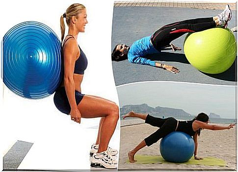 5 exercises for the buttocks with the gymnastic ball