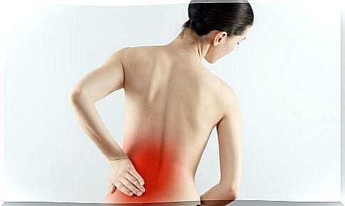 Woman with lower back pain