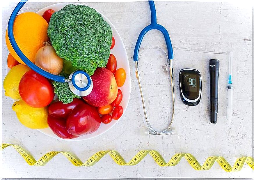 Fruits and vegetables and tools for diabetes control