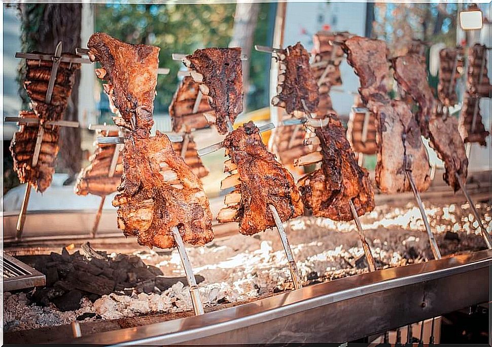 Carne asada argentina.