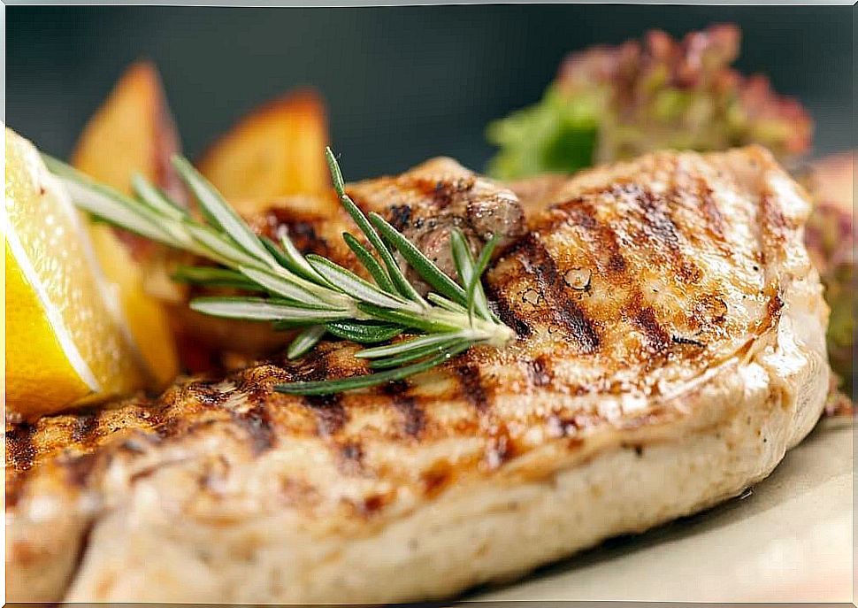 Grilled chicken breast.