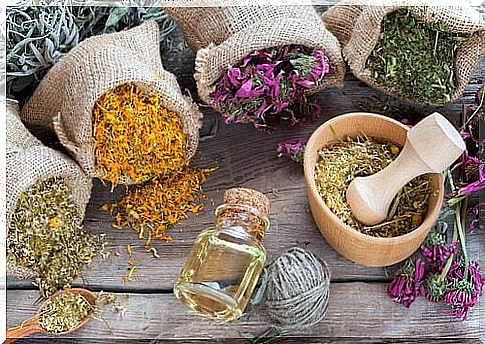 Aromatic herbs and hyaluronic acid