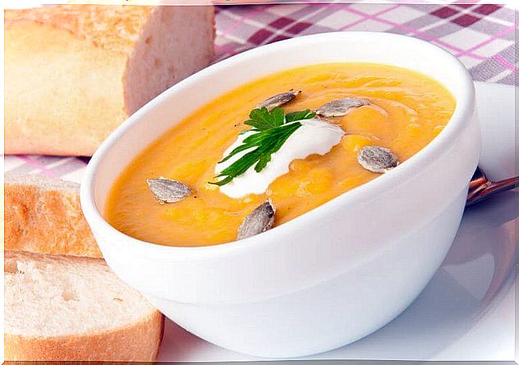 Light pumpkin soups