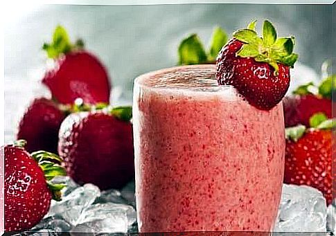 Strawberry-based smoothie