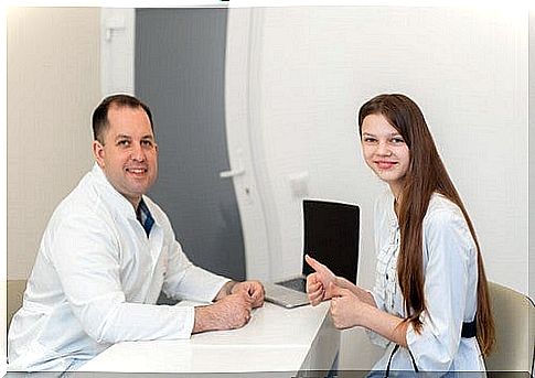 Teenager during a visit.