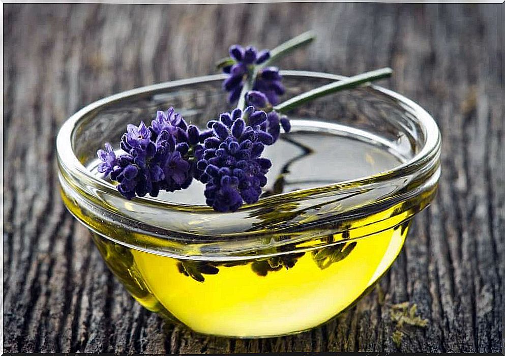 Lavender and oil