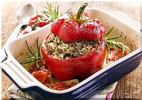 Quinoa stuffed peppers, a delicious recipe