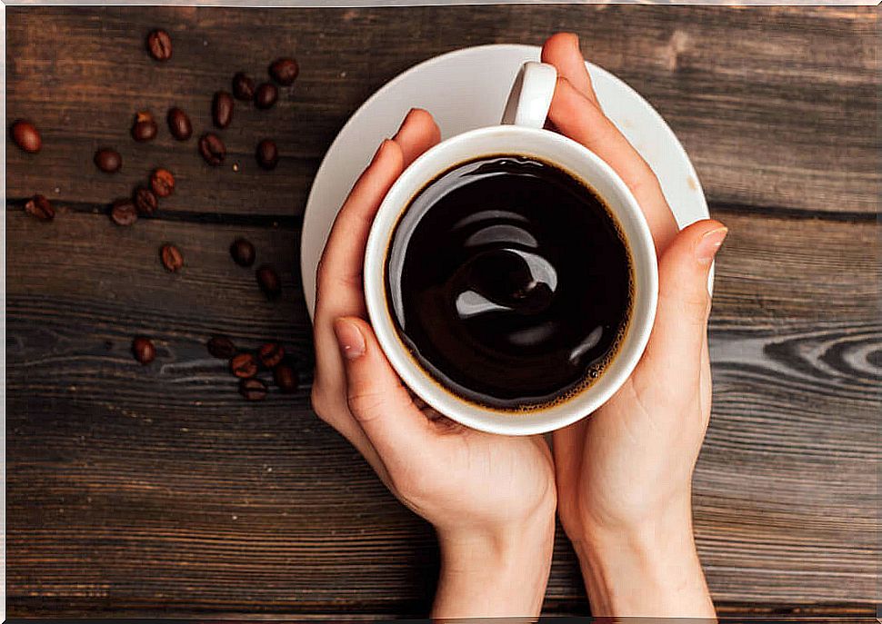 woman with cup of coffee