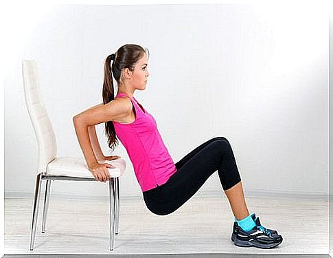 training indoors with chairs