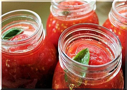 Fresh peeled tomatoes 